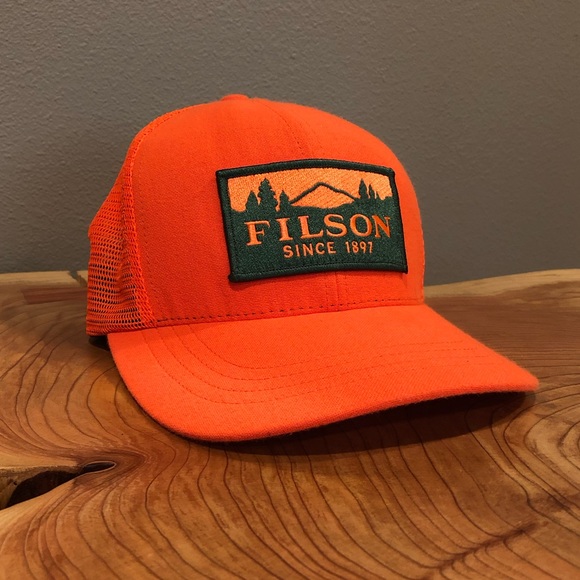 filson blaze orange hat